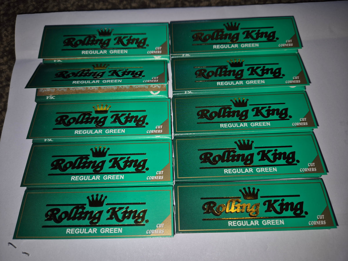 Regular green rolling papers