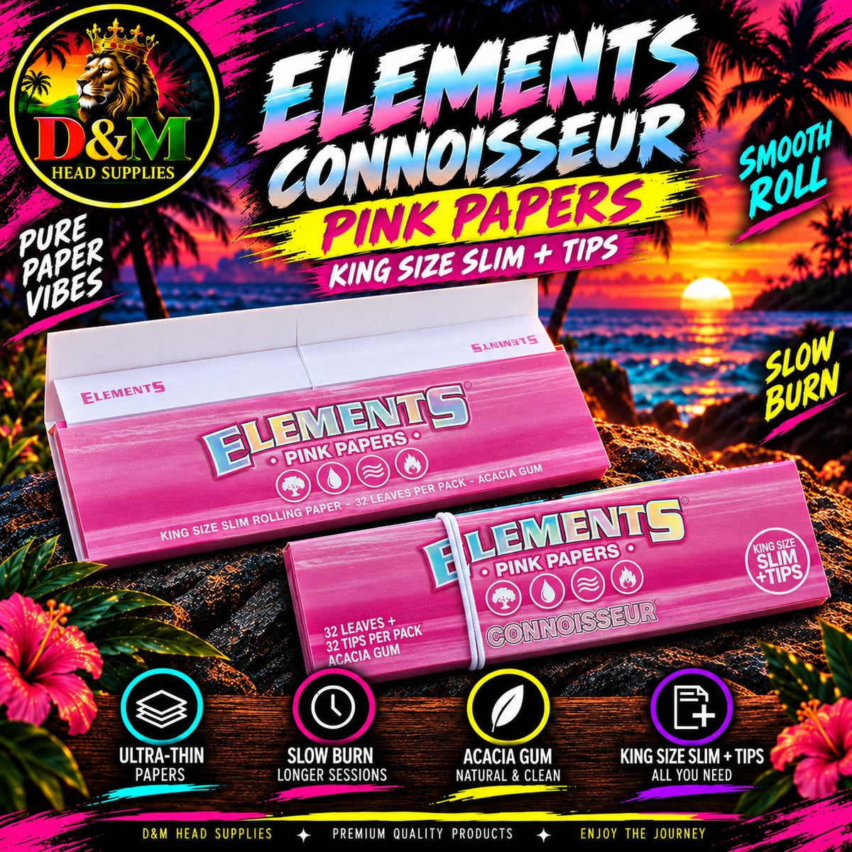 Elements pink papers & tips