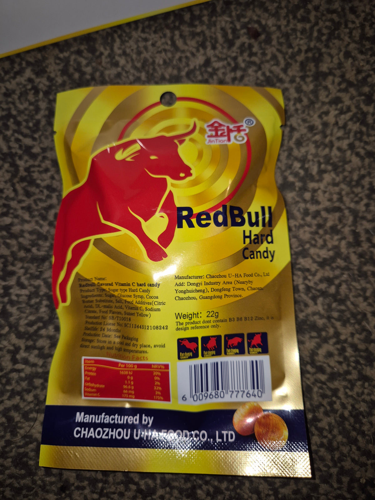 Red bull hard candy 22g